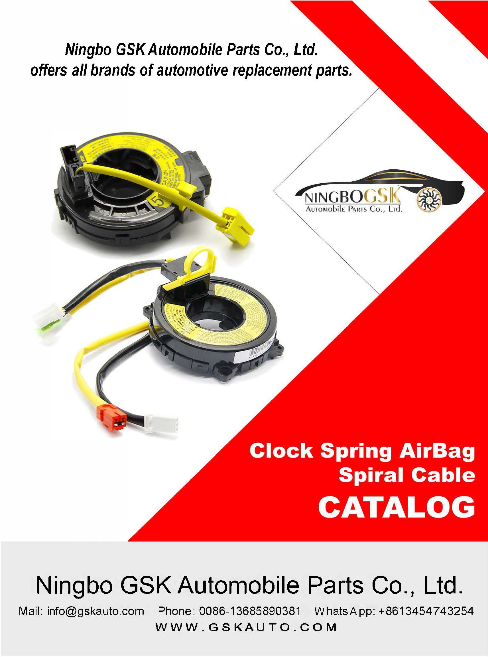 Clock Spring AirBag Spiral Cable Catalog